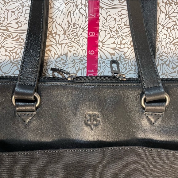 Betabrand Travel Tote Convertible Purse Bag Canvas & Leather - Picture 13 of 15